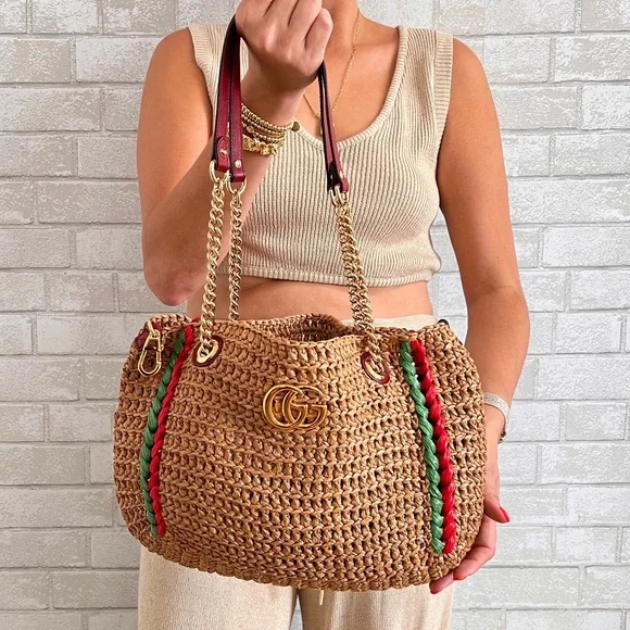Crochet gucci bag shop